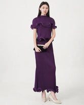 Luxury Pleated Two-Piece Set